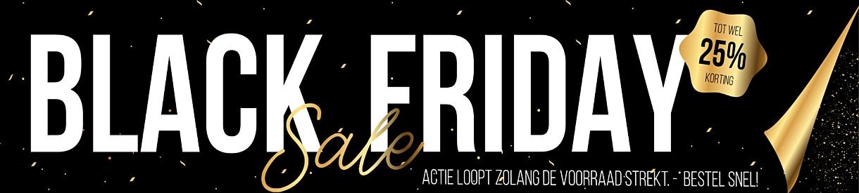 Black Friday Sale - 25% korting bij Kluis-kopen.nl
